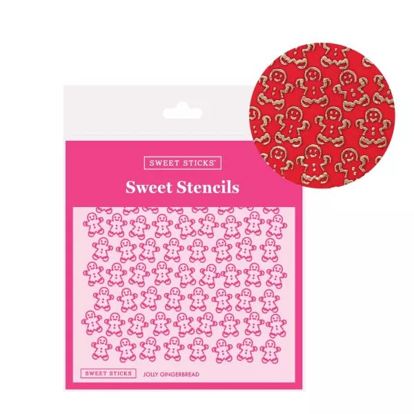 Sweet Sticks Jolly Gingerbread Stencil